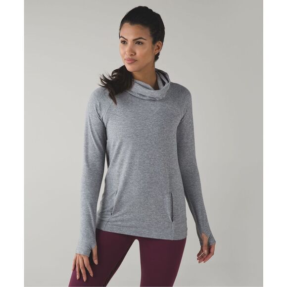 Lululemon Make A Move Long Sleeve Heathered Battleship size 6 - Picture 9 of 9